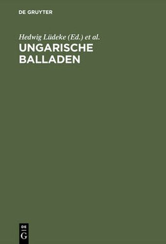 Cover image for Ungarische Balladen