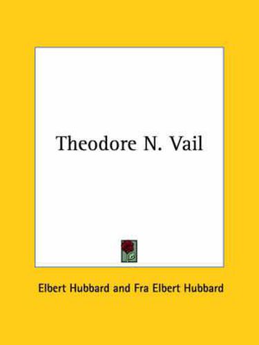 Cover image for Theodore N. Vail