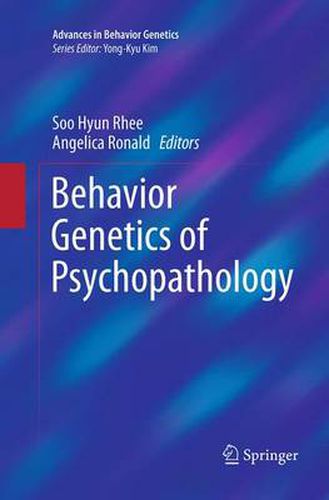 Cover image for Behavior Genetics of Psychopathology