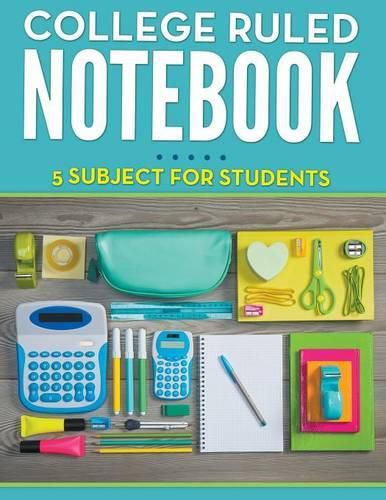 Cover image for College Ruled Notebook - 5 Subject For Students