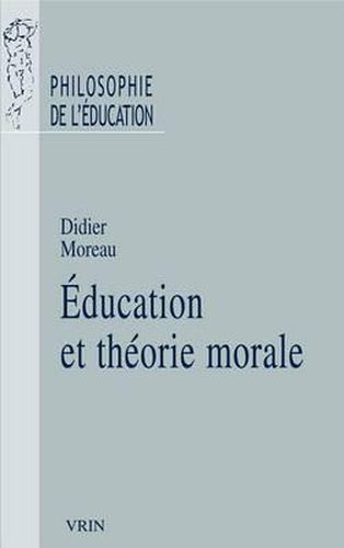Cover image for Education Et Theorie Morale