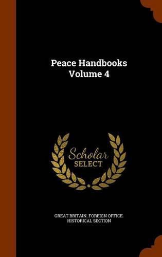 Cover image for Peace Handbooks Volume 4