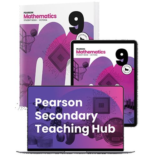 Cover image for Pearson Mathematics 9 Victoria Student Book, eBook and Hub