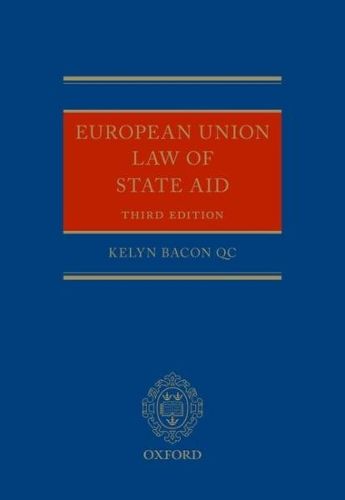 Cover image for European Union Law of State Aid