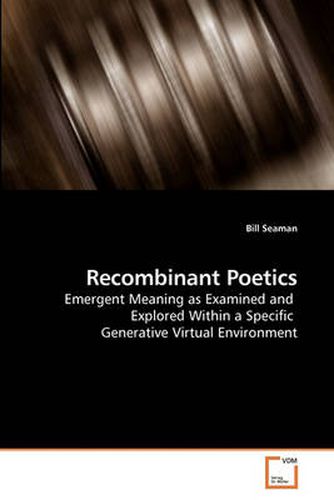 Cover image for Recombinant Poetics