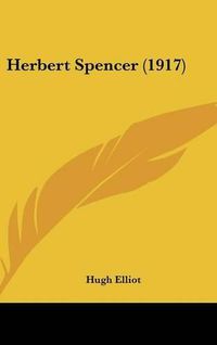 Cover image for Herbert Spencer (1917)