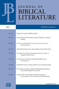 Cover image for Journal of Biblical Literature 140.3 (2021)