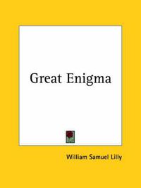 Cover image for Great Enigma (1892)