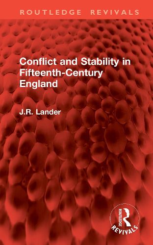 Cover image for Conflict and Stability in Fifteenth-Century England
