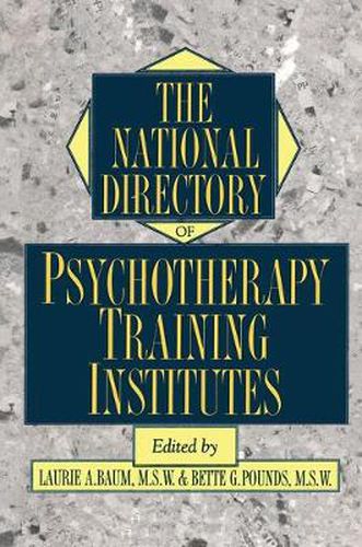 Cover image for The National Directory of Psychotherapy Training Institutes