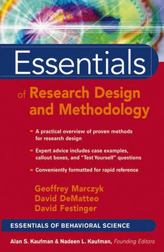 Cover image for Essentials of Research Design and Methodology