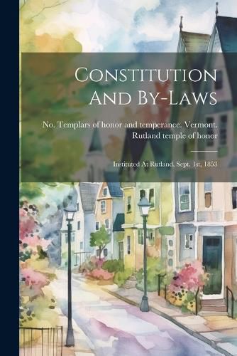 Cover image for Constitution And By-laws