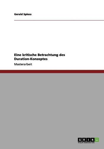 Cover image for Eine Kritische Betrachtung Des Duration-Konzeptes