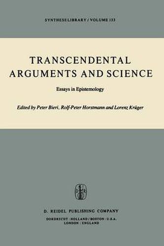 Cover image for Transcendental Arguments and Science: Essays in Epistemology