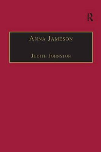 Cover image for Anna Jameson: Victorian, Feminist, Woman of Letters