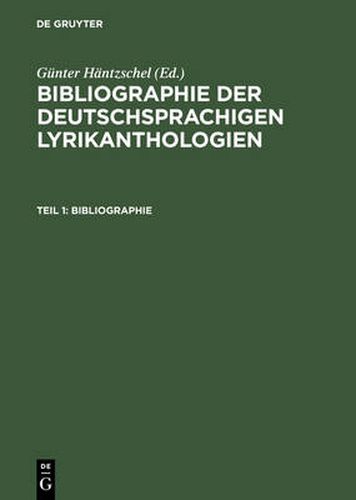 Cover image for Teil 1: Bibliographie; Teil 2: Register