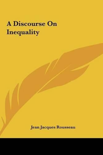 Cover image for A Discourse on Inequality