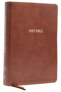 Cover image for KJV, Foundation Study Bible, Large Print, Leathersoft, Brown, Red Letter, Comfort Print: Holy Bible, King James Version