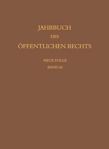 Cover image for Jahrbuch des oeffentlichen Rechts der Gegenwart. Neue Folge