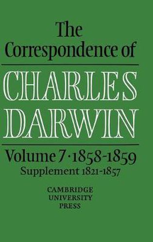 Cover image for The Correspondence of Charles Darwin: Volume 7, 1858-1859