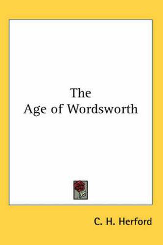 Cover image for The Age of Wordsworth