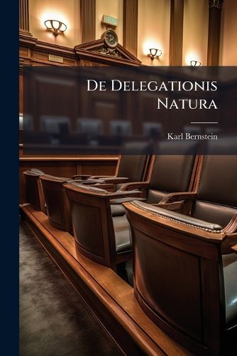 Cover image for de Delegationis Natura