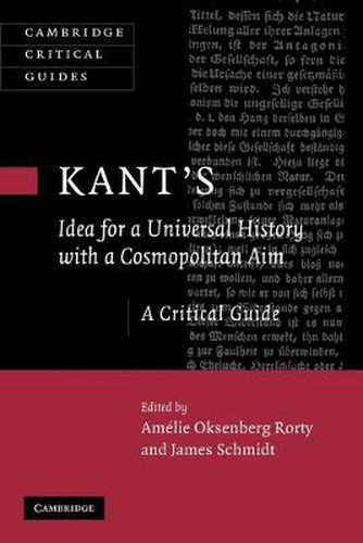 Cover image for Kant's Idea for a Universal History with a Cosmopolitan Aim