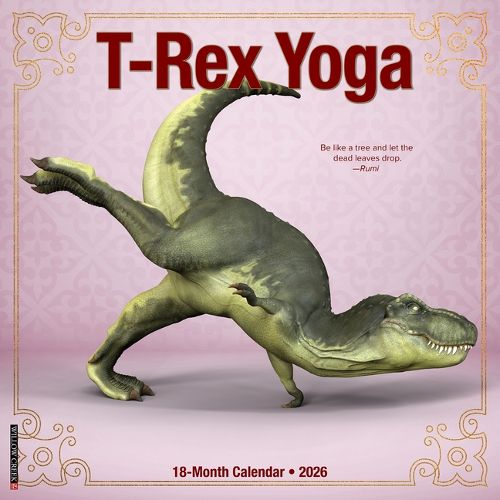 Cover image for T-Rex Yoga 2026 Wall Calendar