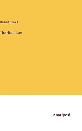 Cover image for The Hindu Law