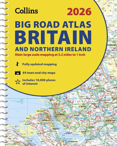 Cover image for 2026 Collins Big Road Atlas Britain and Northern Ireland