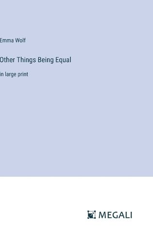 Cover image for Other Things Being Equal