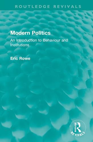 Cover image for Modern Politics