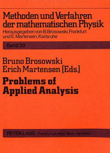 Cover image for Problems of Applied Analysis