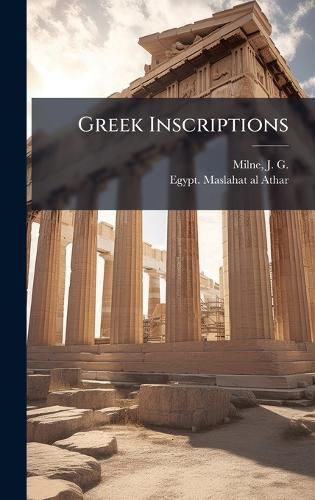 Cover image for Greek Inscriptions