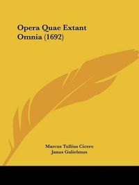 Cover image for Opera Quae Extant Omnia (1692)