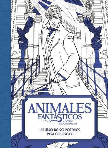 Cover image for Animales Fantasticos Y Donde Encontrarlos: Un Libro de 20 Postales Para Colorear