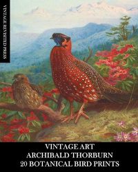 Cover image for Vintage Art: Archibald Thorburn: 20 Botanical Bird Prints: Ephemera for Framing, Home Decor, Collage and Decoupage