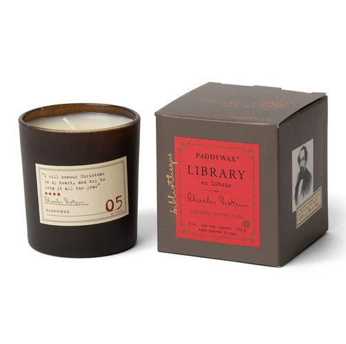 Cover image for Library 6oz Soy Candle - Charles Dickens