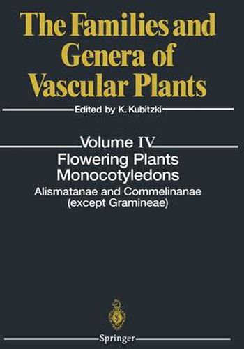 Cover image for Flowering Plants. Monocotyledons: Lilianae (except Orchidaceae)