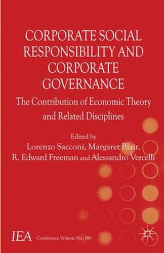 Cover image for Corporate Social Responsibility and Corporate Governance: The Contribution of Economic Theory and Related Disciplines