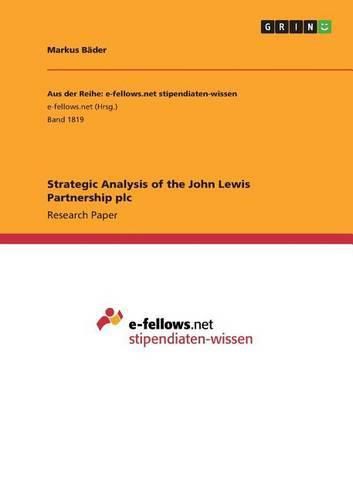 Cover image for Strategic Analysis of the John Lewis Partnership plc