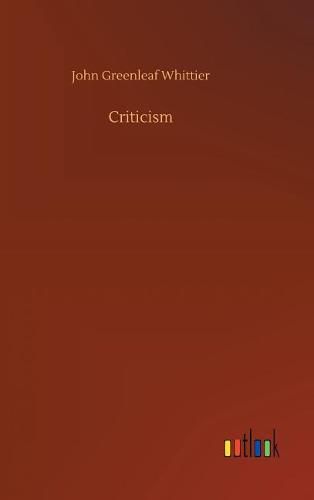 Cover image for Criticism