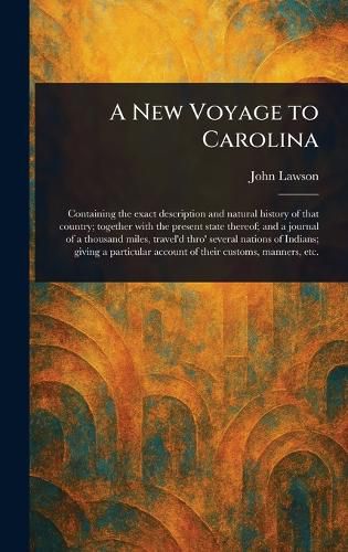 Cover image for A New Voyage to Carolina
