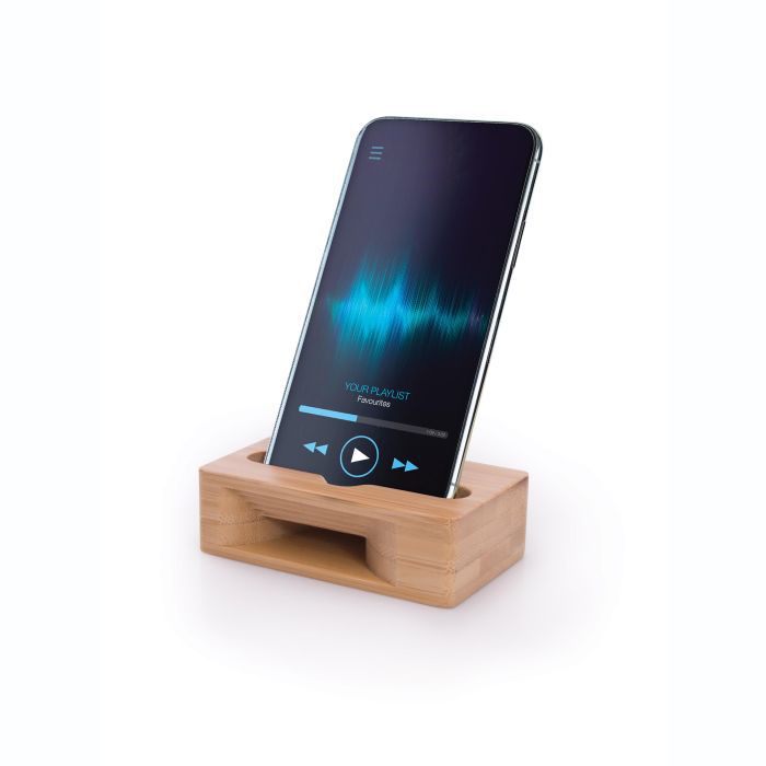 Bamboo Phone Holder and Amplifier 