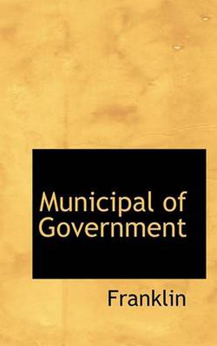 Cover image for Municipal of Government