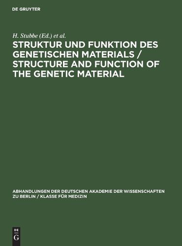 Cover image for Struktur und Funktion des Genetischen Materials / Structure and Function of the Genetic Material