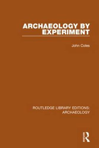 Cover image for Archaeology by Experiment