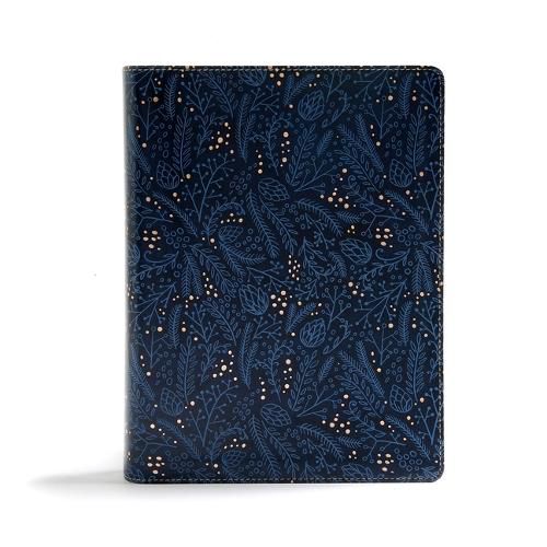 CSB Study Bible, Navy LeatherTouch, Indexed