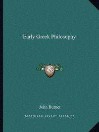 Cover image for Early Greek Philosophy