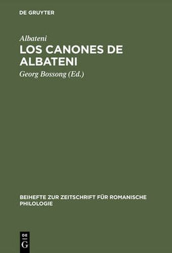 Cover image for Los canones de Albateni